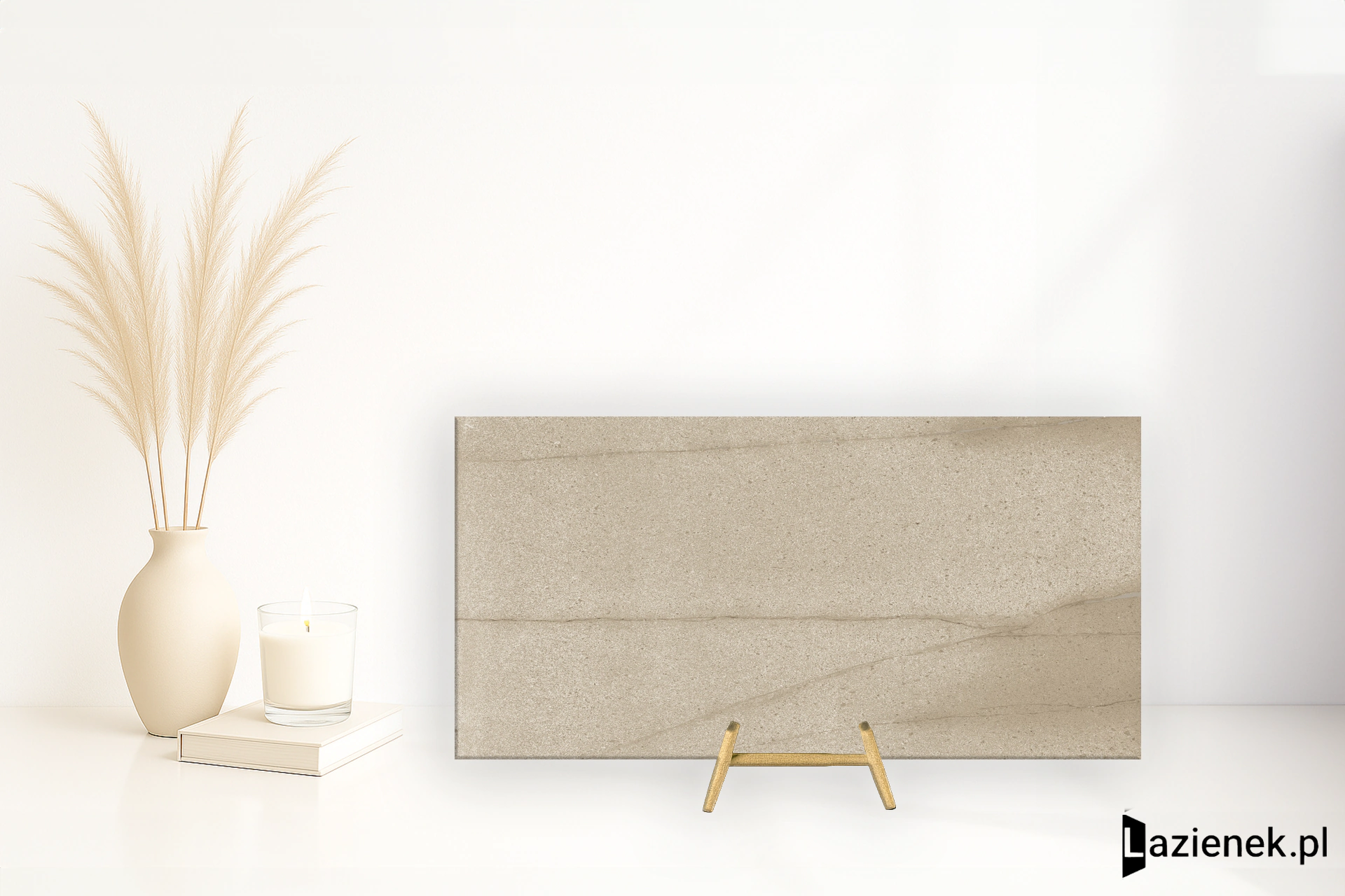 Graniti Fiandre Pietra Di Basalto Active Beige antybakteryjna 60x120 cm gr. 9 mm - płytka rektyfikowana / IAS892220